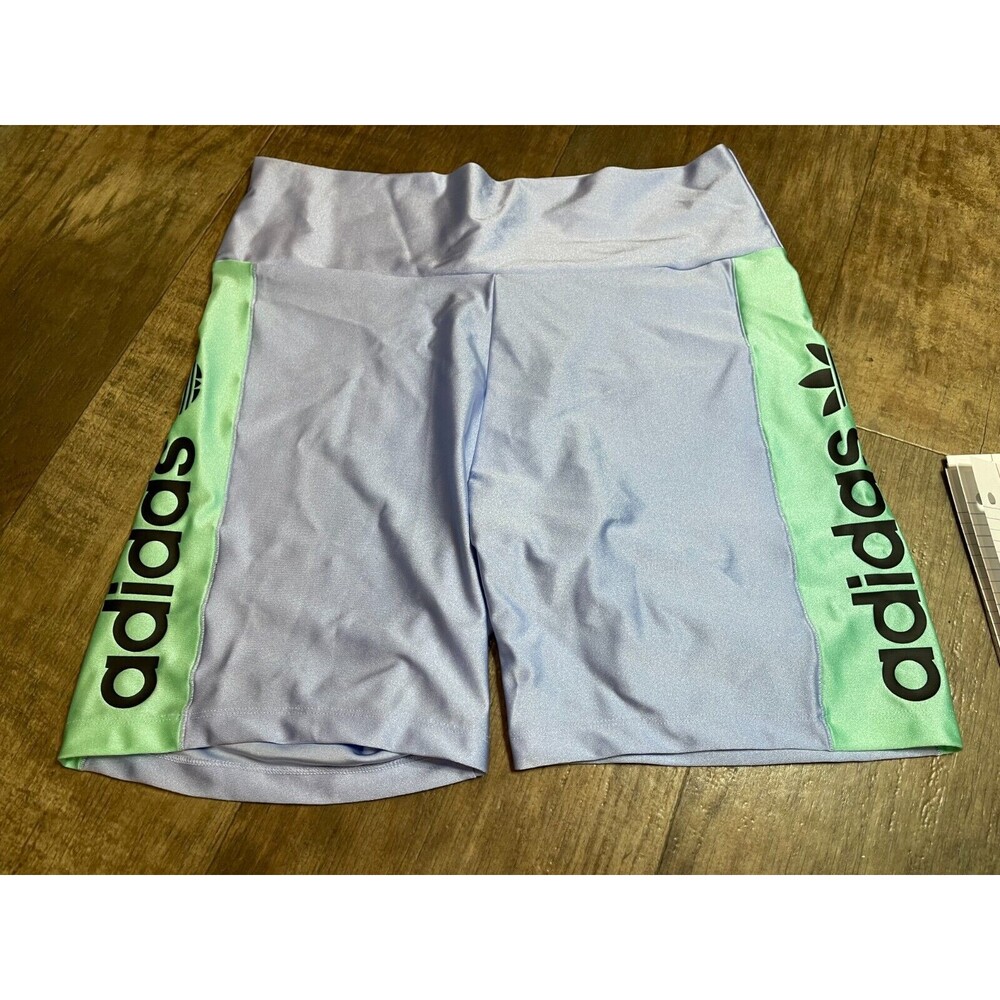 Adidas Shorts Womens XL Blue Dawn Spell Out Logo